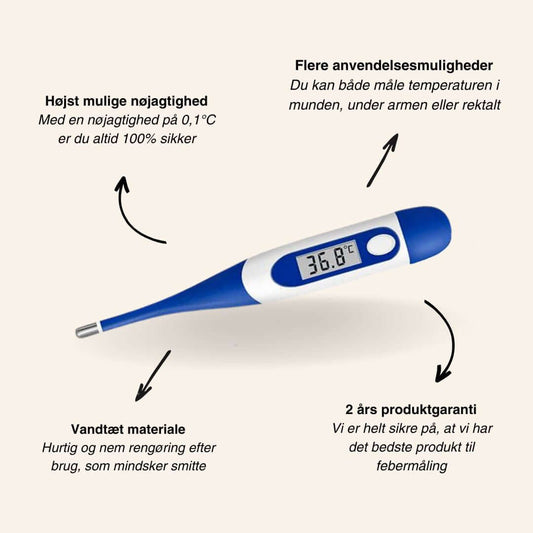 Berrcom digital rektal termometer